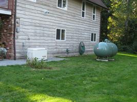 Propane tank installation 2010